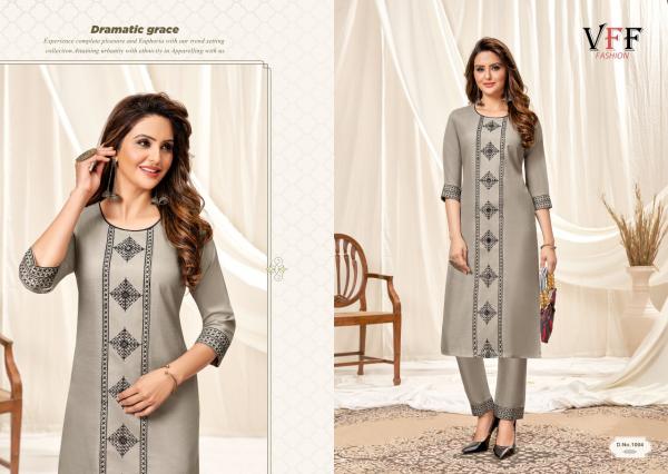 VFF Taniya Beautiful Embroidery Kurti With Bottom 